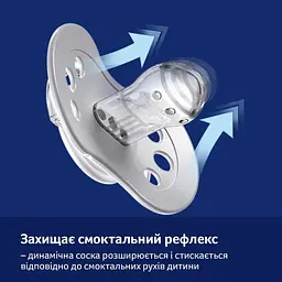 Пустушка силіконова динамічна LOVI CapiChill 18+ місяців 2 шт. блакитна (22/934boy) - мініатюра 6
