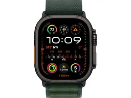 Смарт-годинник Apple Watch Ultra 2 GPS + Cellular 49mm Black Titan. Case w. Dark Green Alpine Loop - Medium (MX4R3) - мініатюра 2