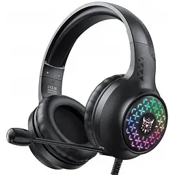Дротова ігрова гарнітура Onikuma Gaming with LED X7 Pro, USB, 3.5mm, 2.2m, black