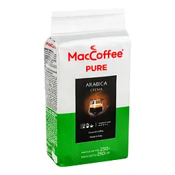 Кава мелена MacCoffee Arabica Crema Pure, натуральна, смажена, 250 г (882594) - мініатюра 2