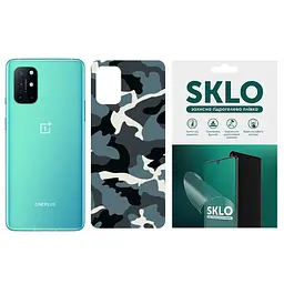 Захисна плівка SKLO Back (тил) Camo для OnePlus 9 Блакитний / Army Blue