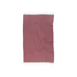 Рушник Barine Pestemal - Basak 95x165 Marsala-Beige марсала-бежевий