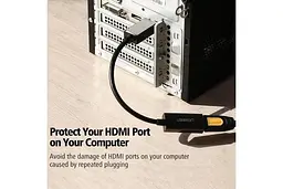Конвертер Ugreen DisplayPort to HDMI 1080P 15 см Black (MM137) - мініатюра 3