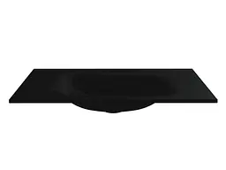 Умивальник Miraggio JESSEL 800 BLACK (0002602) Mirasoft, Матовий, Накладний/Врізний, Чорний - мініатюра 4