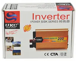Перетворювач напруги (інвертор) 12-220V 200W - мініатюра 5