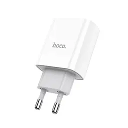 Зарядний пристрій Hoco C80A USB/ Type-C QC PD 20W білий - мініатюра 3