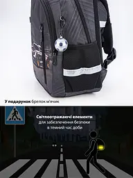 Ортопедичний рюкзак 3 в 1 з пеналом та мішком для хлопчика School Standard 375 гр 17 літрів Чорний - мініатюра 9