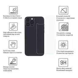 Скло захисне Drobak back panel Apple iPhone 15 Pro Max (292939) - мініатюра 4