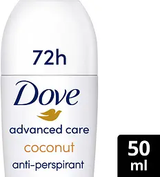 Антиперспірант Dove Advanced Care Coconut scent 72h кульковий 50 мл - мініатюра 3
