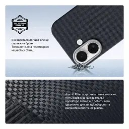 Чохол ArmorStandart BlackIcon Aramid Plain MagCase для Apple iPhone 17 Black - мініатюра 4