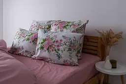 Комплект постільної білизни ТЕП Soft dreams Floral Dream двоспальний білий з рожевим (2-03858_25839) - мініатюра 5