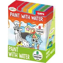 Розмальовка Let's Craft Paint with water "Цирк" з палітрою та пензликом