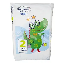 Підгузки Babydream Fun Fit 2 Mini (3 - 6 кг), 66 шт