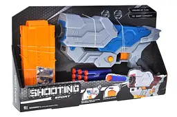 Іграшковий бластер на поролонових патронах Shooting Sport 690009, 2 кольори, в коробці р.39х6х23см
