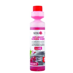 Омивач-концентрат літній 250мл " Cherry " Anti-Insect Screen Wash NOWAX, NX25025