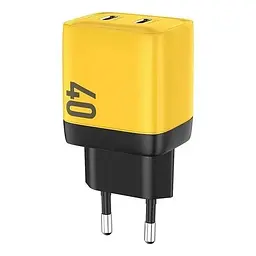 Зарядний пристрій Veron TC-35 Home Charger 35W GaN 2 виходи з дисплеєм