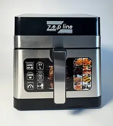 Аерофритниця аерогриль Zepline ZP-00343 об'єм 13л 12 режимів оглядове вікно 4200 Вт - мініатюра 6