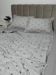Постільна білизна євро з літньою ковдрою муслін Koloco Print 8 20883 200х230 см - мініатюра 6