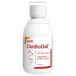 Вітамінно-мінеральна добавка Dolfos CardioDol для підтримки серця собак та котів 250 мл (1216-25)