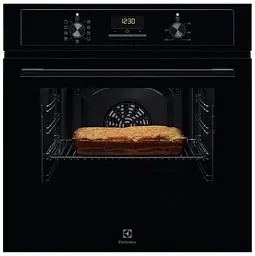 Electrolux Духовий шафа електричний, 65л, A, дисплей, конвекція, телескопічні напрямні, чорний
