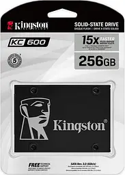 SSD накопичувач 256GB Kingston KC600 2.5 SATAIII 3D TLC (SKC600/256G) - мініатюра 4