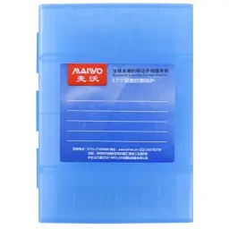 Контейнер Maiwo защитный для 1*HDD 3,5″ или 4*HDD 2,5″/SSD пластиковый голубой (KB03 синий)