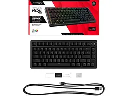 Клавіатура HyperX Alloy Rise 75 PBT HX Red USB Black (7G7A4AA) - мініатюра 6