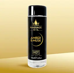 Масажна олійка HOT Massage Oil amber & musk 100 ml HOT 3-44303 102476 - мініатюра 1