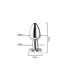 Сталева анальна пробка Magic Motion Equinox з USB, оснащена підсвічуванням 7,2 см. Металік K000842 - мініатюра 3