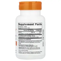 Вітамін С Vitamin C with PureWay-C 500 mg 60 Tablets Doctor's Best vit0006294 - мініатюра 2