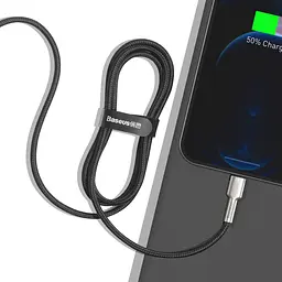 Кабель Baseus Cafule Metal USB to Lightning 2м Black (CALJK-B01) [73380] - мініатюра 6