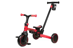 Трьохколісний беговел велосипед трансформер 3 в 1 Maraton Tri-cycle Cruiser Milano 001 red