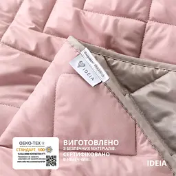 Двостороннє покривало Ideia Izzi пудровий та сірий 240 х 220 см (8-34586 пудра/св.сірий) - мініатюра 6