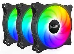Вентилятор PcCooler FX 120 ARGB BK 3in1, чорний (FX 120 ARGB BK 3in1) - мініатюра 1