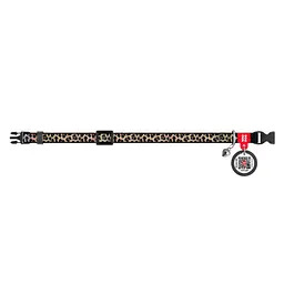 Нашийник для котів Waudog Nylon Леопард з QR паспортом XS 20-30x1 см - мініатюра 2