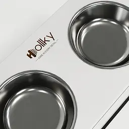 Hollky Base XL40 — миски на підставці для великих собак (2 × 1,8 л, висота 40 см) - мініатюра 7
