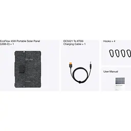 Портативна сонячна панель EcoFlow 45W Solar Panel (EFSOLAR45-TYPE-C) EU [158937] - мініатюра 6