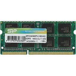 Оперативна пам'ять Silicon Power 8GB SODIMM DDR3 1600MHz (SP008GBSTU160N02)