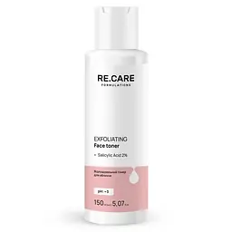 Відлущувальний тонер для обличчя Re.Care Exfoliating Face toner, 150 мл