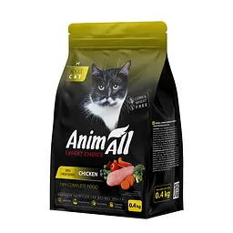 Сухий корм Animall Cat Chicken АнімАлл для котів зі свіжою куркою 400г