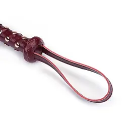 Флогер Liebe Seele Wine Red Deluxe Cow Leather Heavy Flogger 81 см бордовий - мініатюра 3