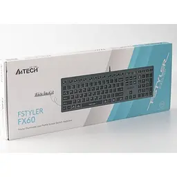 Клавіатура A4Tech Fstyler FX60 Grey White backlit [102746] - мініатюра 5