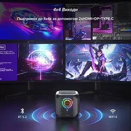 Ігровий комп'ютер Acemagic Tank03 / Intel Core i9-12900H / RAM 32GB / Nvidia RTX 4060 / SSD 1TB / 2 x LAN, Wi-Fi, Bluetooth / Windows 11 Pro (Без ключа) - мініатюра 6