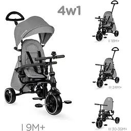 Триколісний велосипед Kinderkraft Jazz Grey сірий (00-00303945) - мініатюра 10