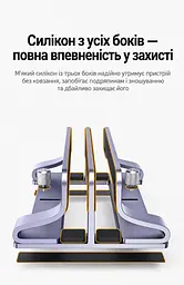 Вертикальная подставка для ноутбуков UGREEN LP258 для толщины 12–26 мм с двумя пазами для диагонали до 15,6″ с независимой регулировкой ширины пазов с настройкой без инструментов с силиконовыми накладками против скольжения и царапин с открытой конструкцией для отвода тепла с пазами для упорядочивания кабелей также для планшетов телефонов и книг космический серый с чёрными вставками (60643) - миниатюра 3