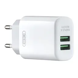 Зарядний пристрій XO L85C на 2 USB-виходи комплект із кабелем type-C білий - мініатюра 2