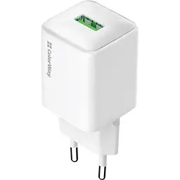 Зарядний пристрій ColorWay USB QC3.0 18W white (CW-CHS063Q-WT)