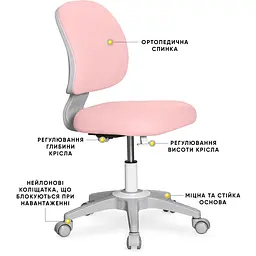 Дитяче крісло Evo-kids Limpi Pink (Y-212 KP) - мініатюра 2