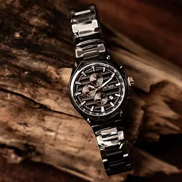 Чоловічий водостійкий наручний годинник Lee Cooper Ice (Чорний) - мініатюра 6