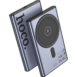Портативна батарея Power Bank Hoco Q32 Bird PD20W 5000mAh Metal Grey - мініатюра 3